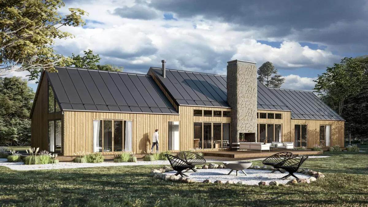 3-Bedroom Scandinavian Home with Loft Area and Wraparound Terrace (Floor Plan)