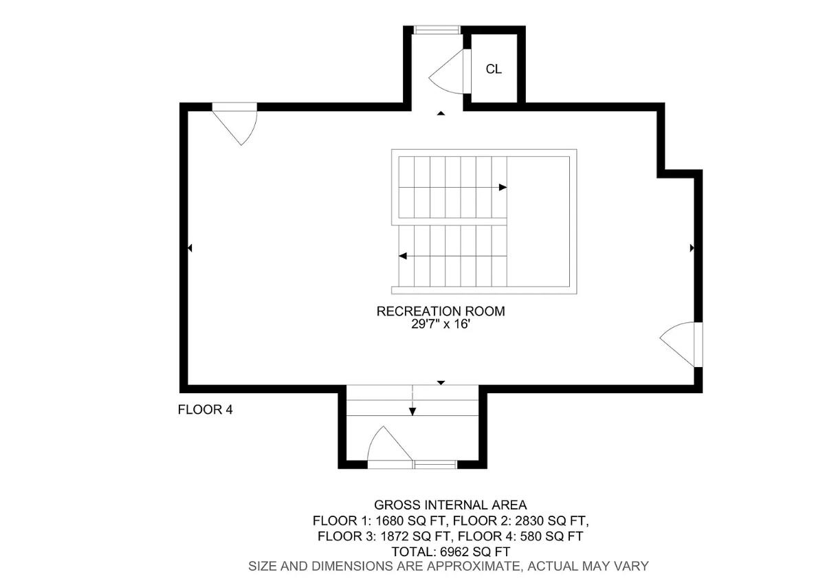 Floor plan of the house.