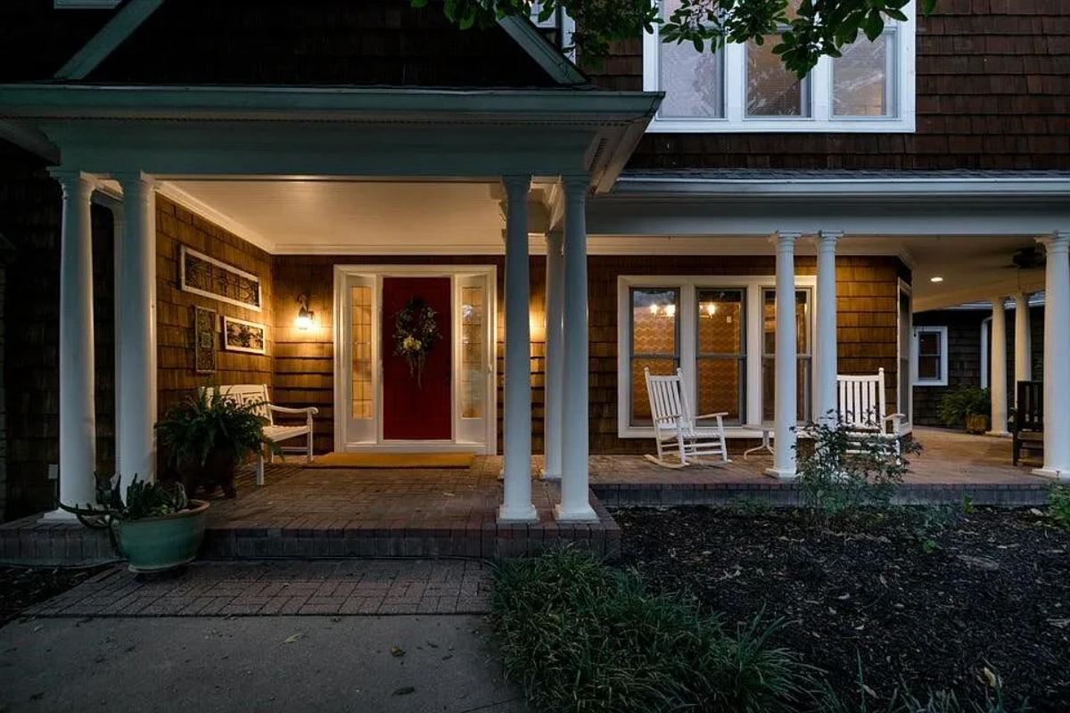 Front entry of the house.