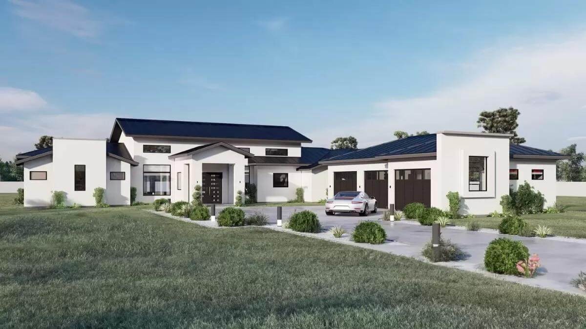 3-Bedroom Hill Country Home with Wet Bar and 3-Car Garage (Floor Plan)