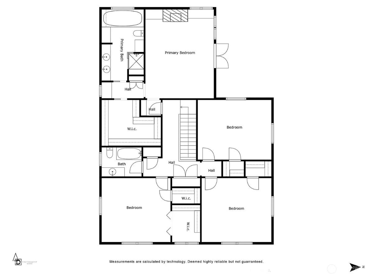 Floor plan of the house.