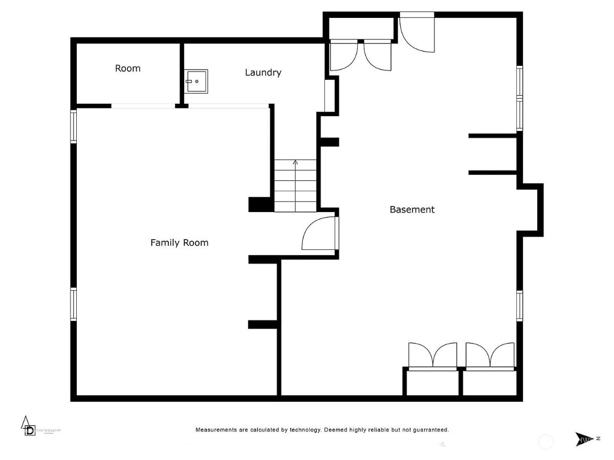 Floor plan of the house.