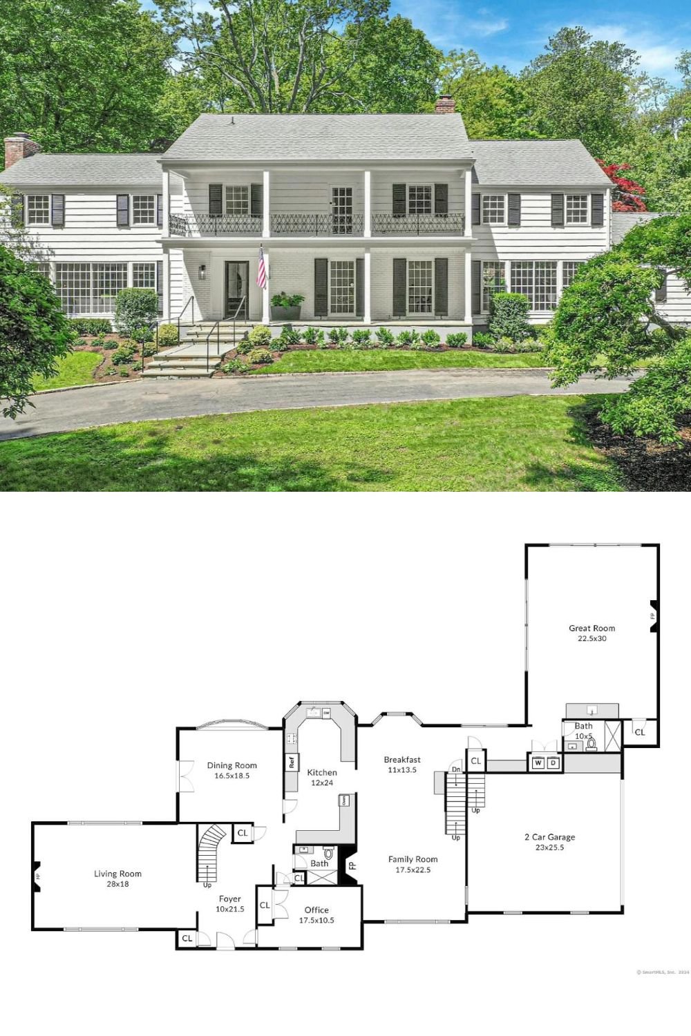 2-Story 5-Bedroom Colonial Style Home