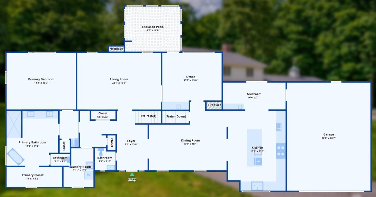 Floor plan of the house - first floor