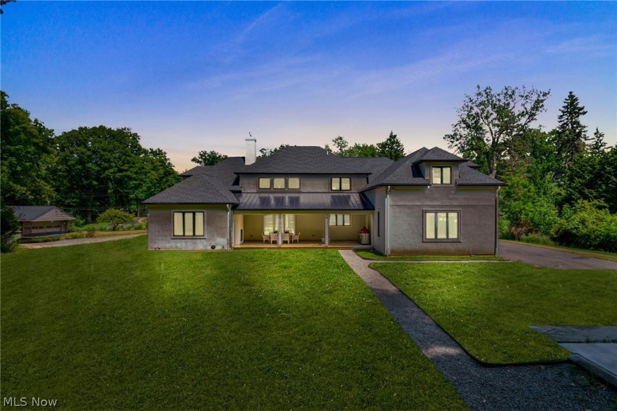 Rear view of the house.