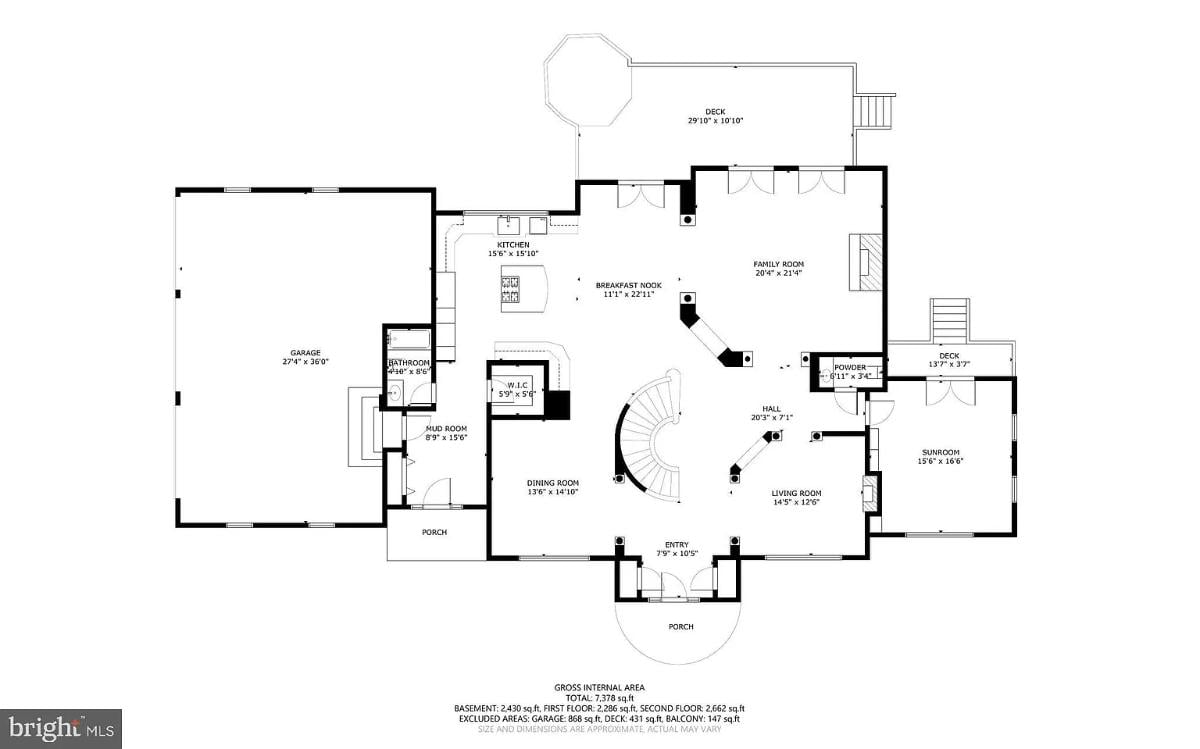 Floor plan of the house.