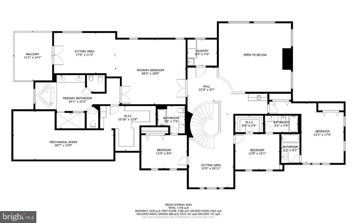 Floor plan of the house.