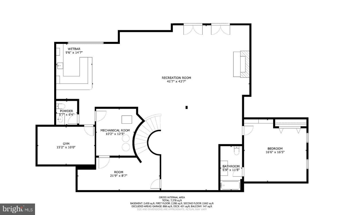 Floor plan of the house.