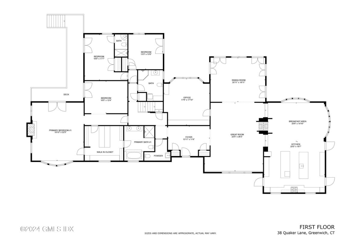 A first floor plan.