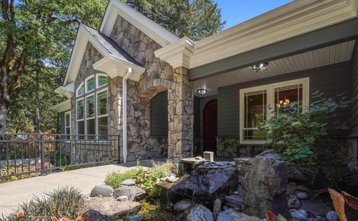 Front entry of the house.