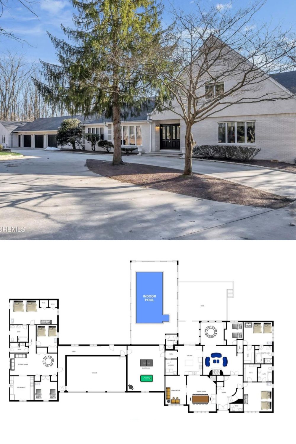 9-Bedroom Mansion (6,394 Sq. Ft. Floor Plan)