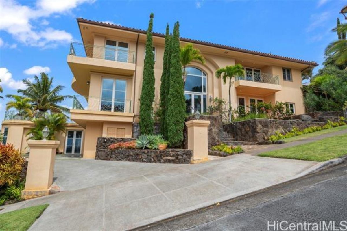 The front view of the property.