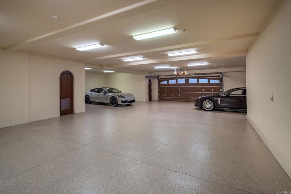 An indoor garage.