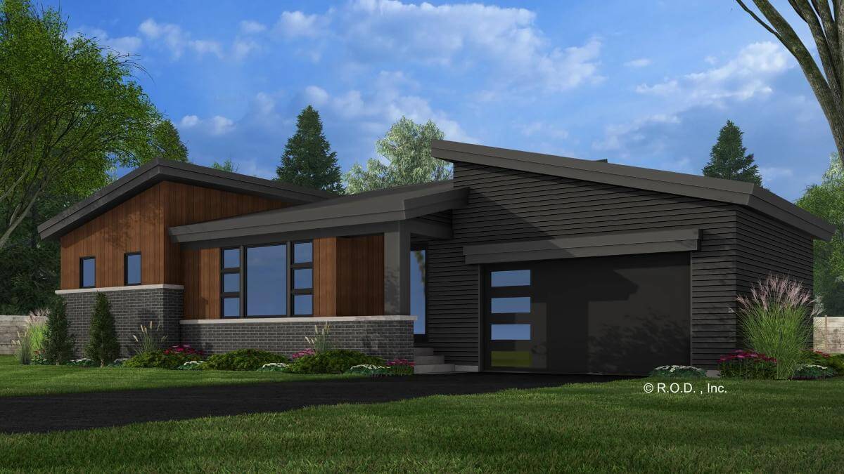 Modern 2-Bedroom Mountain Style Bayfield Home with Open Living Space and Double Garage (Floor Plan)