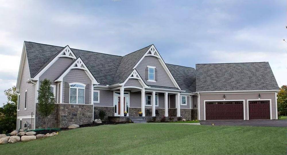 Tres Le Fleur 3-Bedroom Rustic Ranch Style Home with Angled Garage and Bonus Expansion (Floor Plan)