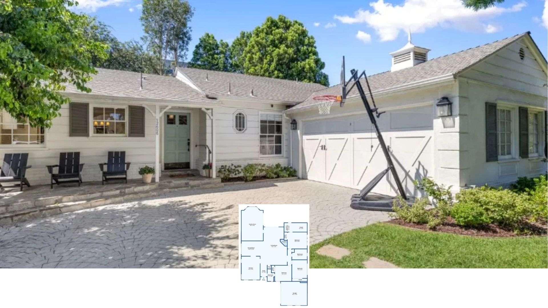 Tour This 1,900-Sq.-Ft. Ranch Retreat with a Mint-Door Porch and Hexagonal Windows