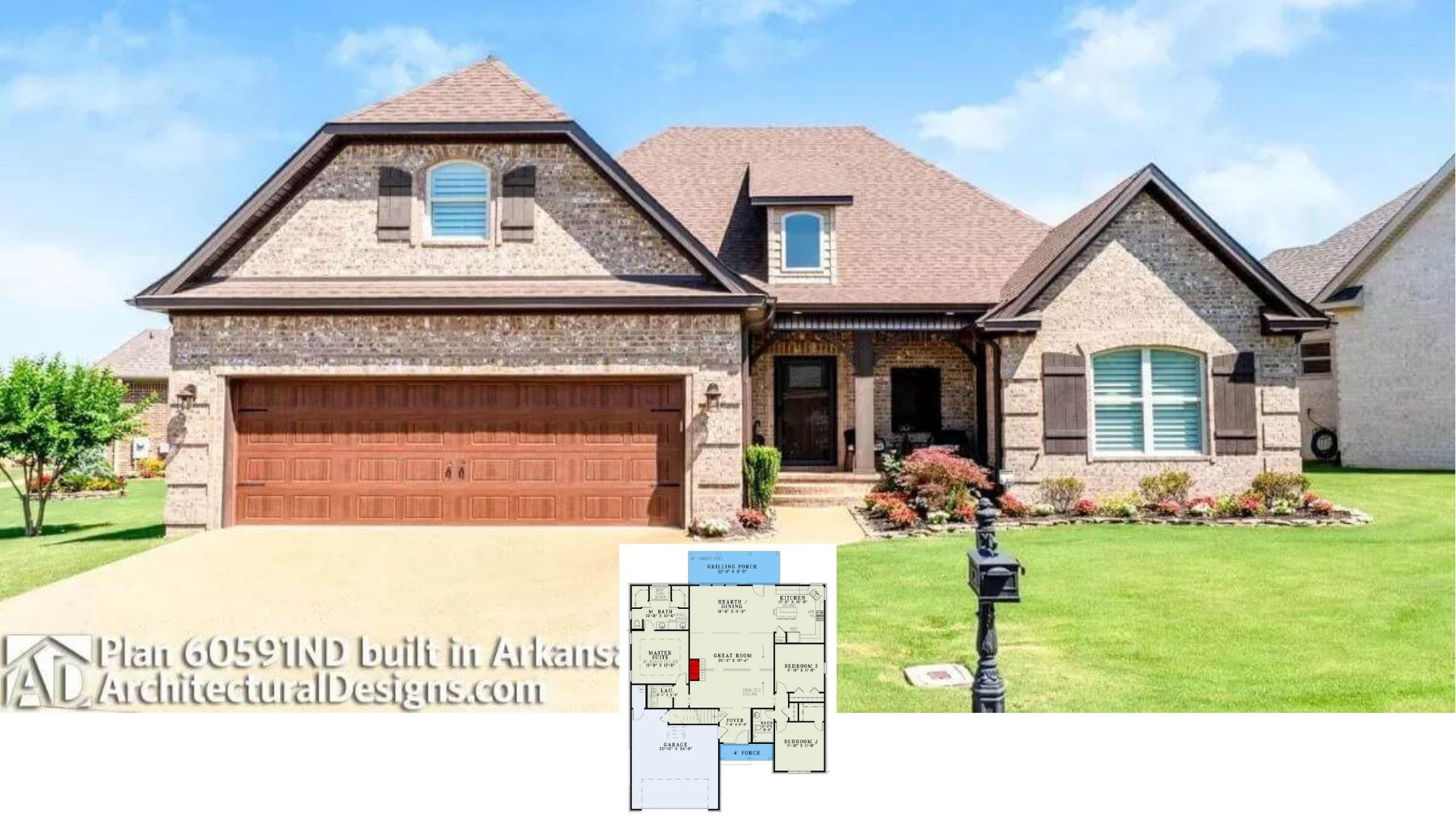 Tour This Warm 2,560-Sq.-Ft. Craftsman With 3 Bedrooms, 2.5 Baths, Vaulted Ceilings, and a Party-Ready Grilling Porch