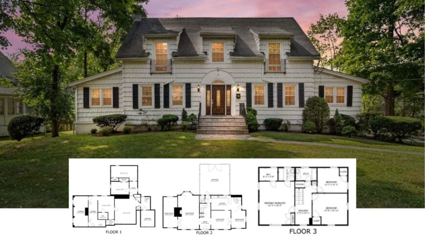 Tour This 3,500-Sq.-Ft. Four-Story Colonial with 3 Bedrooms, 4 Baths, and Endless Storage