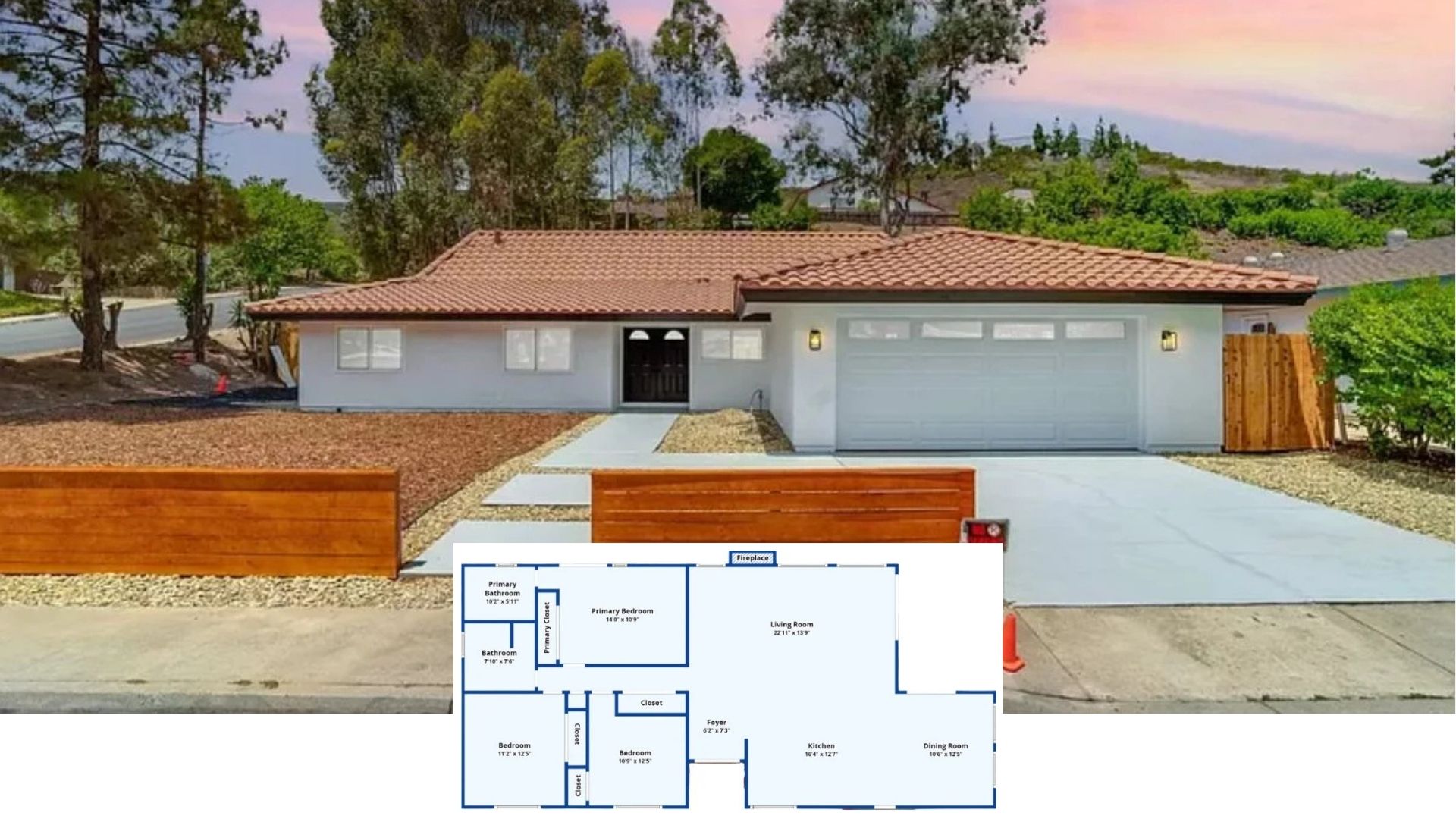 Step Inside This Terra-Cotta-Capped 3-Bedroom Rancher (Approx. 1,850 Sq. Ft. Floor Plan)
