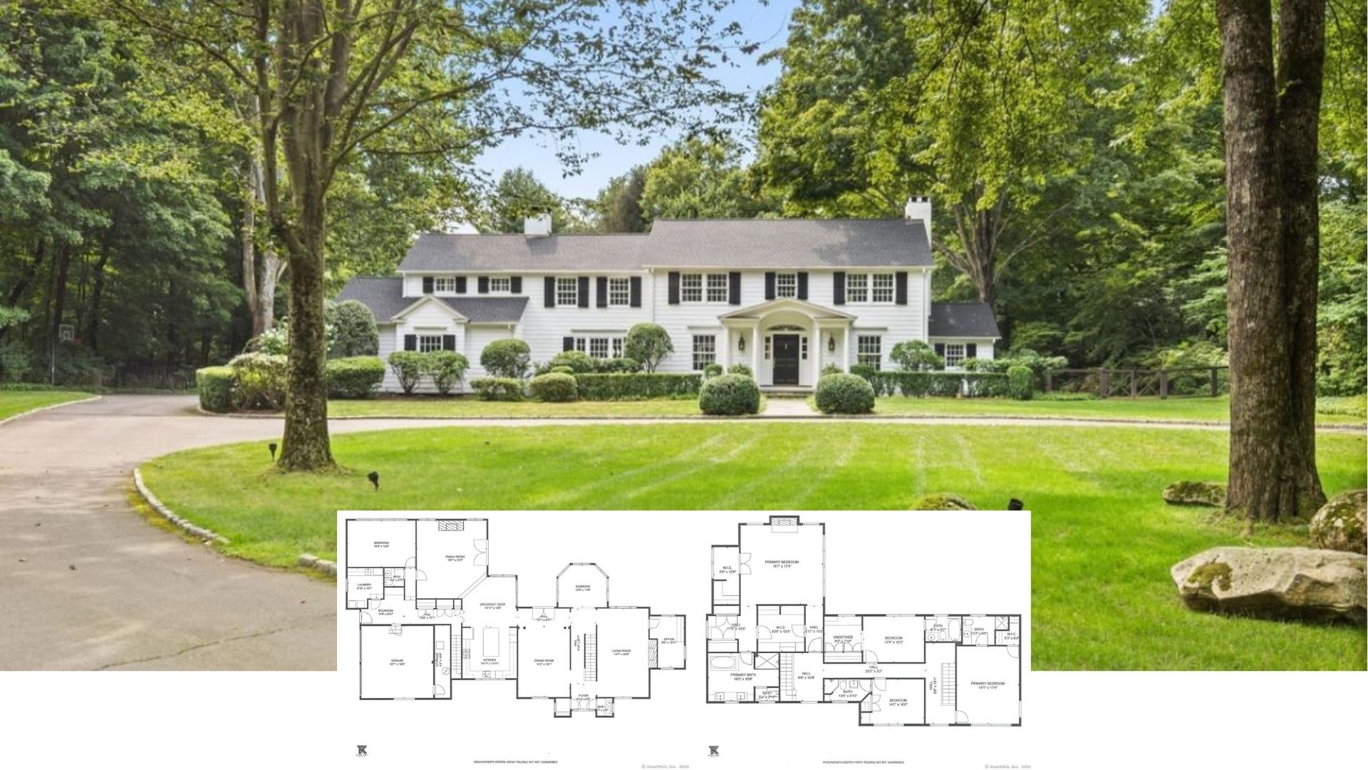 Tour This Timeless 5-Bedroom Colonial Estate with Dual Primary Suites and Resort-Style Pool