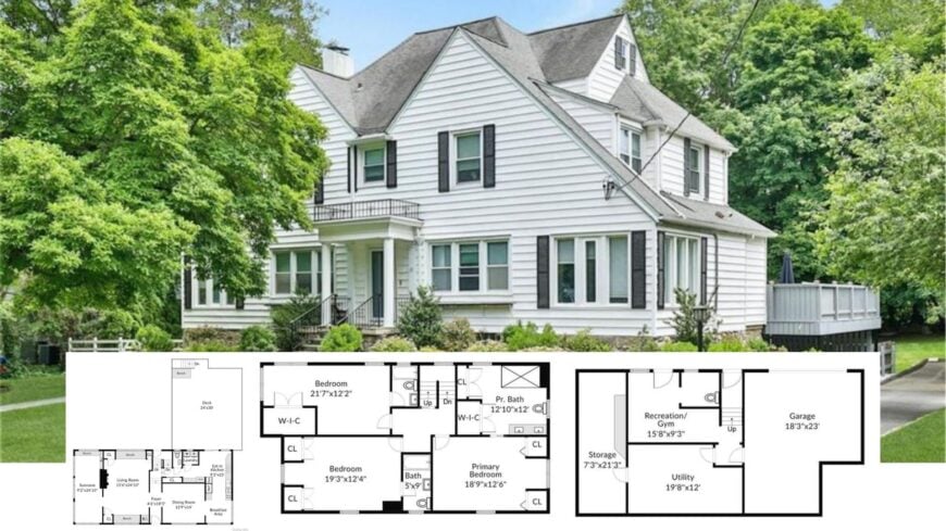 Step Inside This 3,498-Sq. Ft. Classic Colonial with a Sun-Splashed Deck and Flexible Loft (Floor Plan)