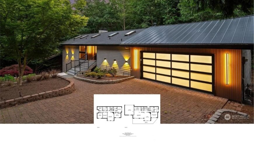 Tour This Skylight-Studded 4-Bedroom Modern Craftsman with a Private Theater and Tree-Top Deck (3,200 Sq. Ft. Floor Plan)