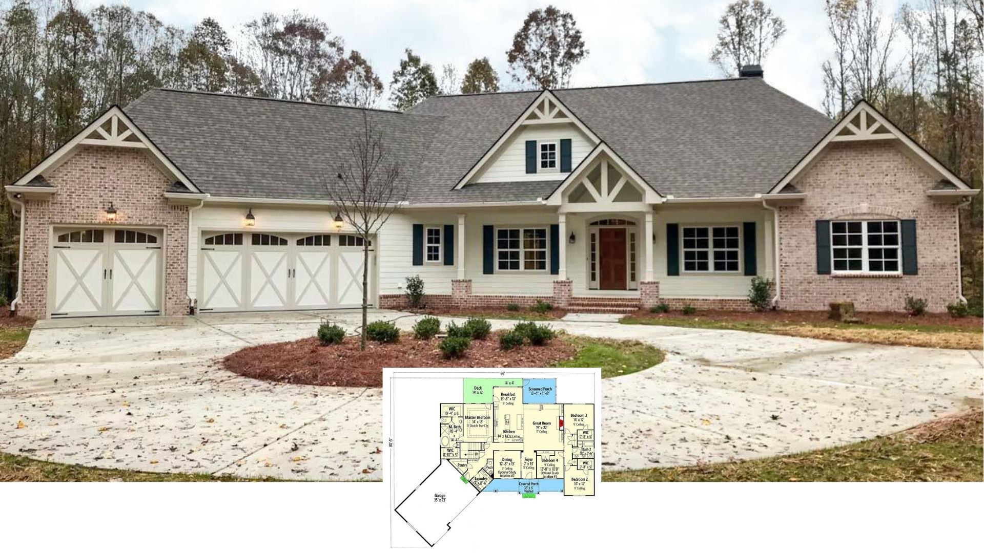 Step Inside this 2,834 Sq. Ft. Craftsman with Bold Copper Kitchen and Dual Studies (Floor Plan)