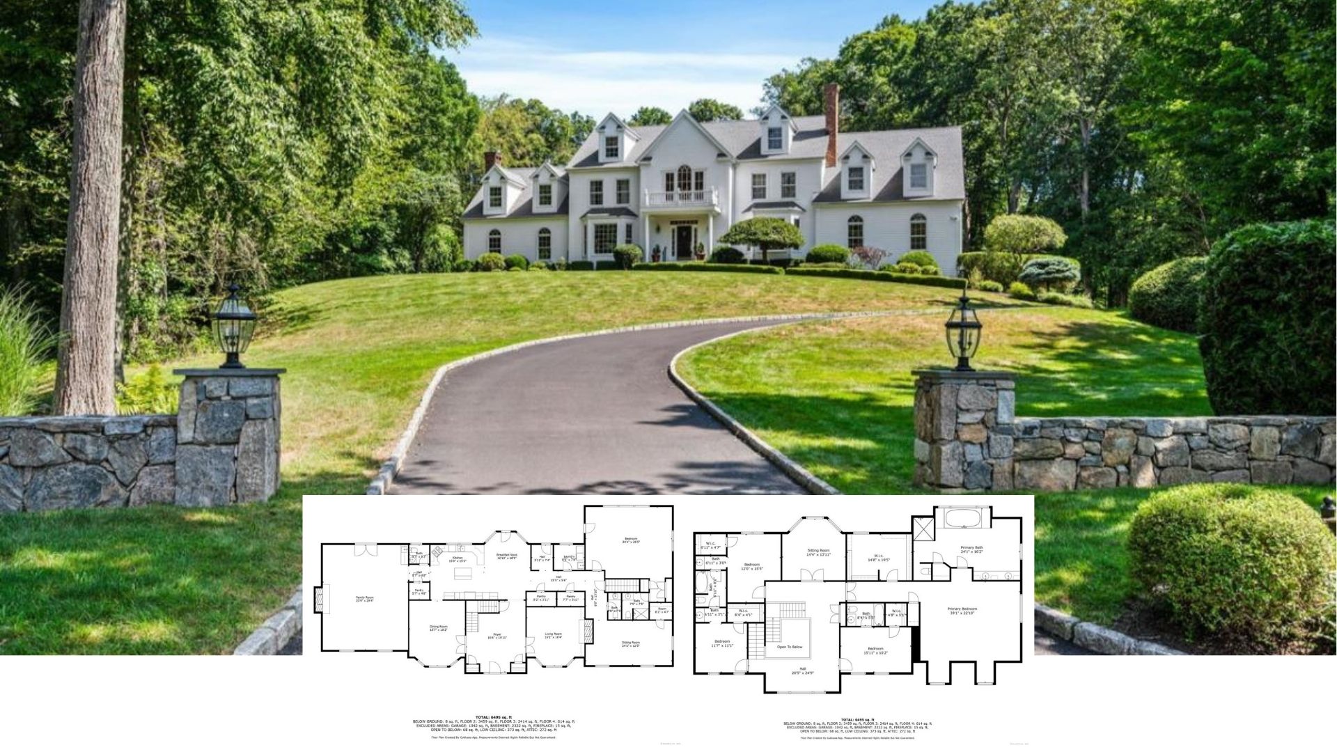 Tour This 5-Bedroom, 6,839-Sq-Ft Colonial Revival Manor with a Private Pool Oasis