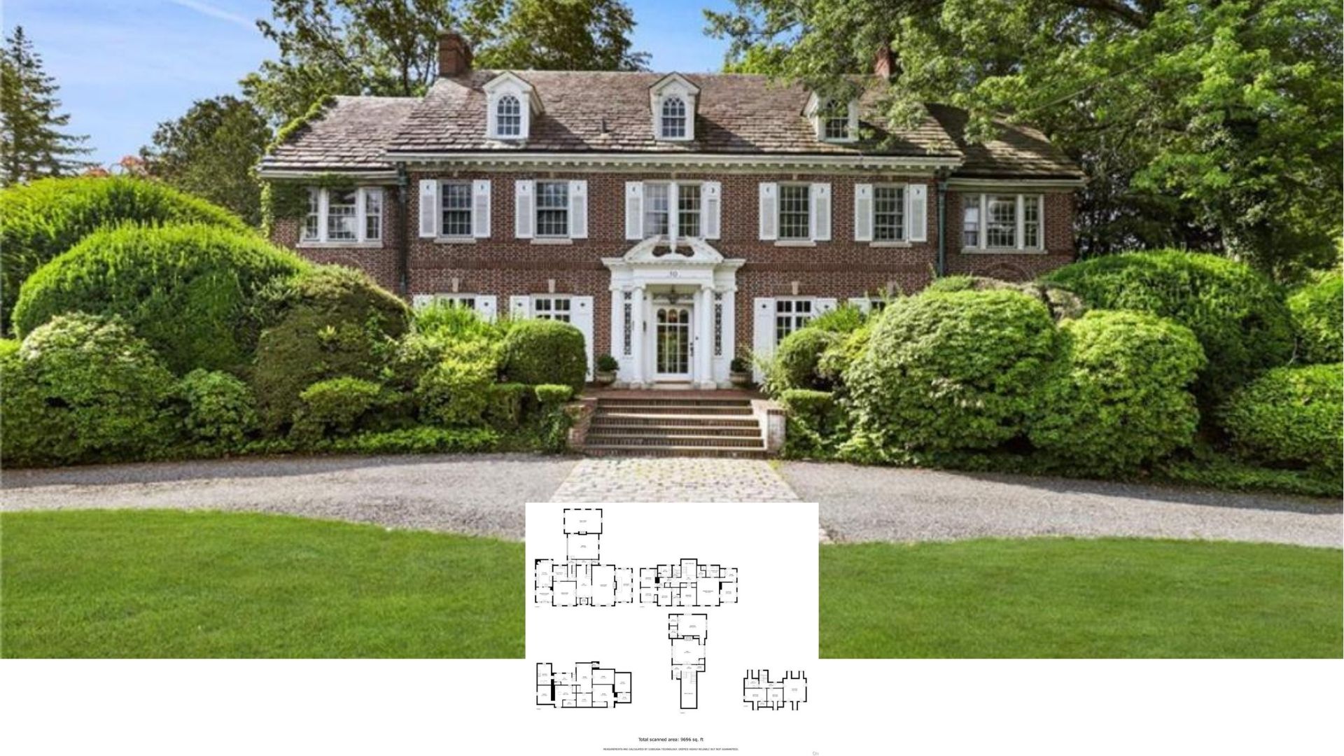 Tour This Grand 8,000-Sq.-Ft. Georgian Manor with 6 Bedrooms, 7 Baths, and a Garden Pool Oasis