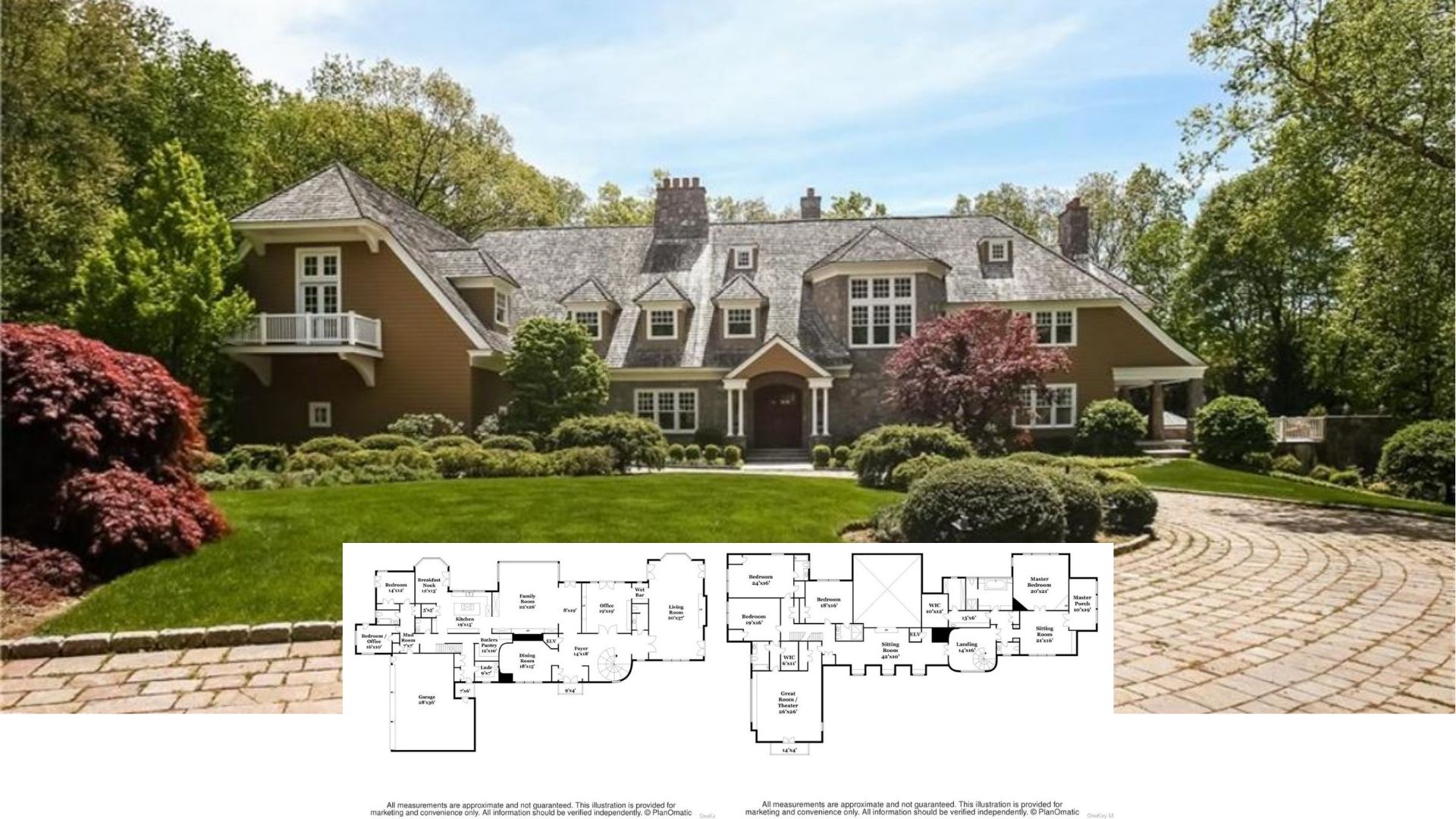 Tour This 12,000-Sq-Ft Craftsman Estate with 6 Bedrooms, Indoor Pool, and Tennis Court (Floor Plan)