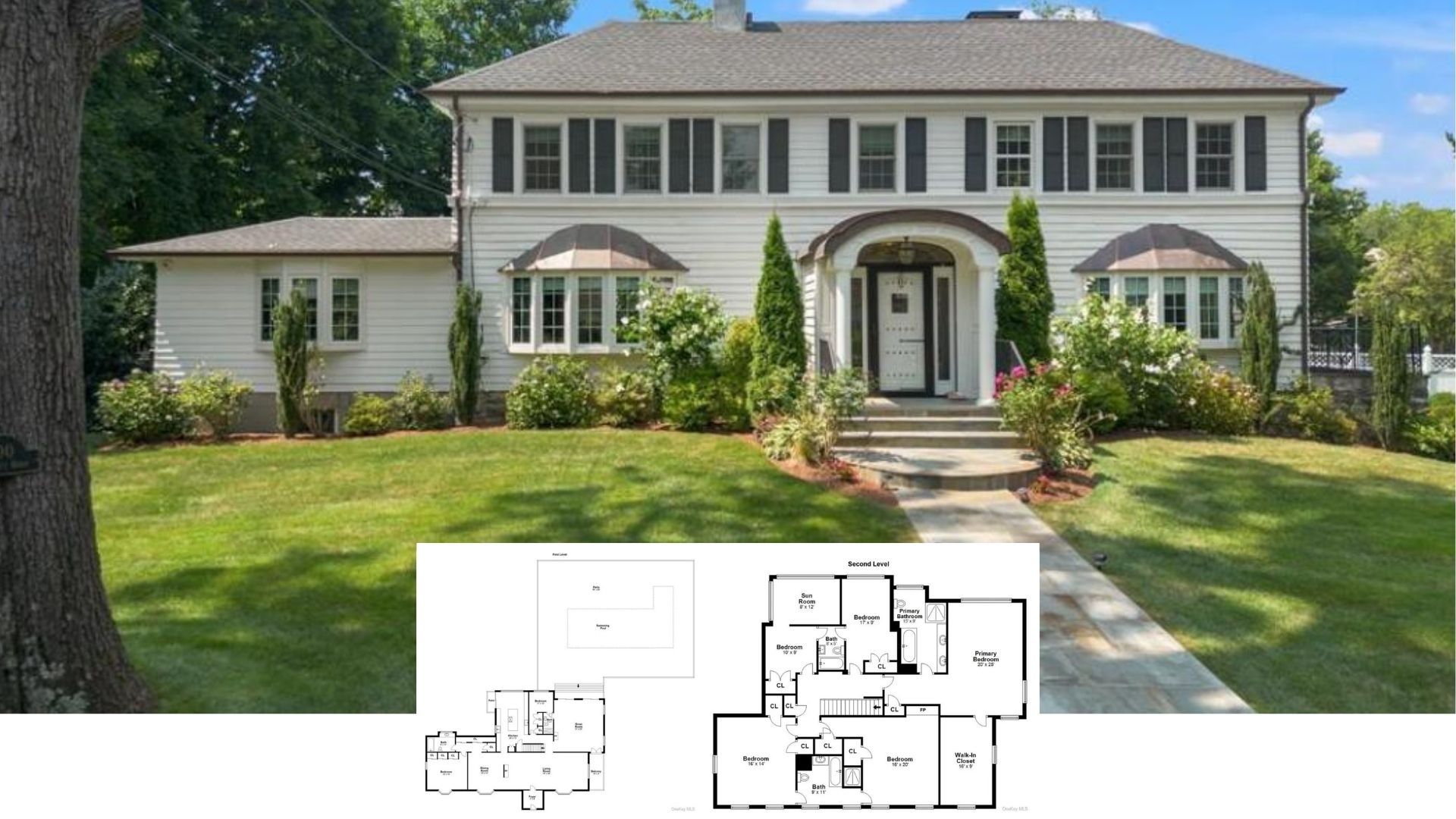 Tour This Grand 5-Bedroom Colonial Estate with Resort-Style Pool and Sun-Splashed Great Room (Floor Plan)