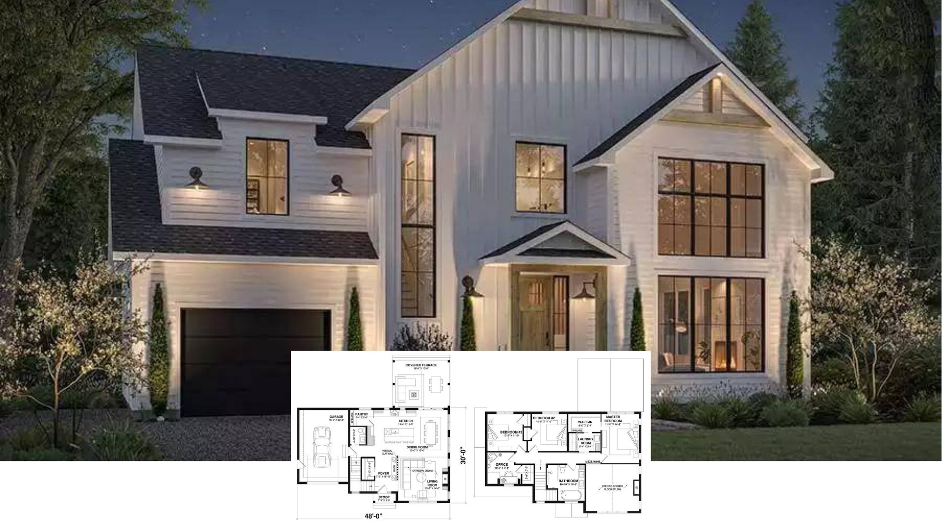 Tour This Striking 5-Bedroom Modern Farmhouse with Bold Black Trim and Indoor-Outdoor Flow (Floor Plan)