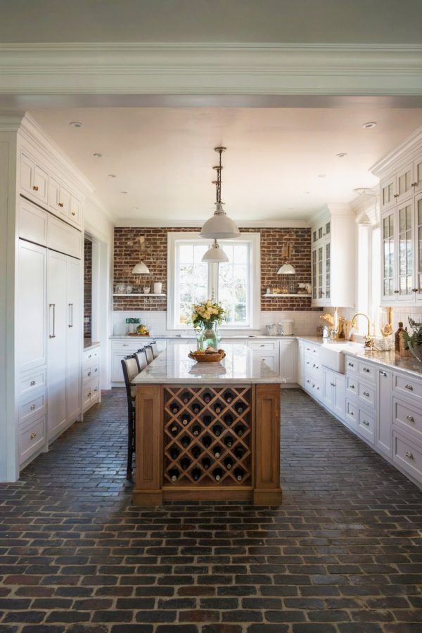Do Kitchens Look Good with a Brick Floor? Really? You Be the Judge ...