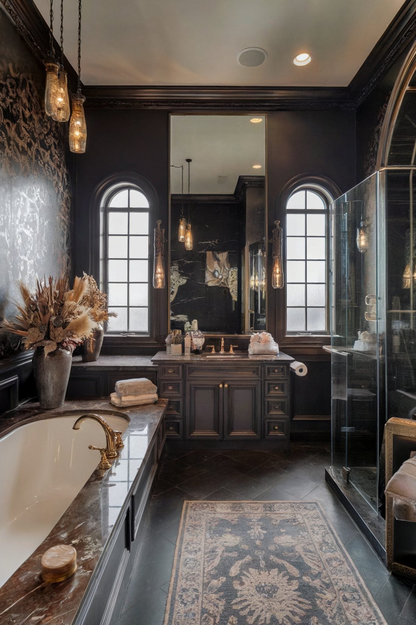 22 Dark Moody Bathroom Ideas