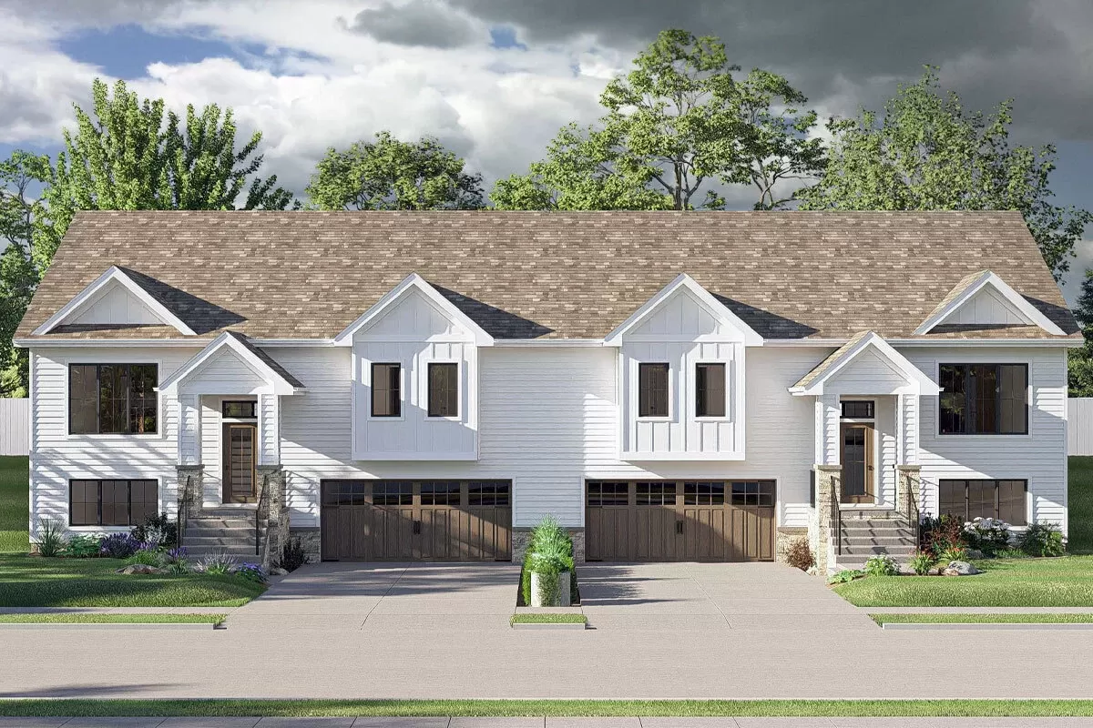 6-Bedroom Traditional Split Level Duplex Home