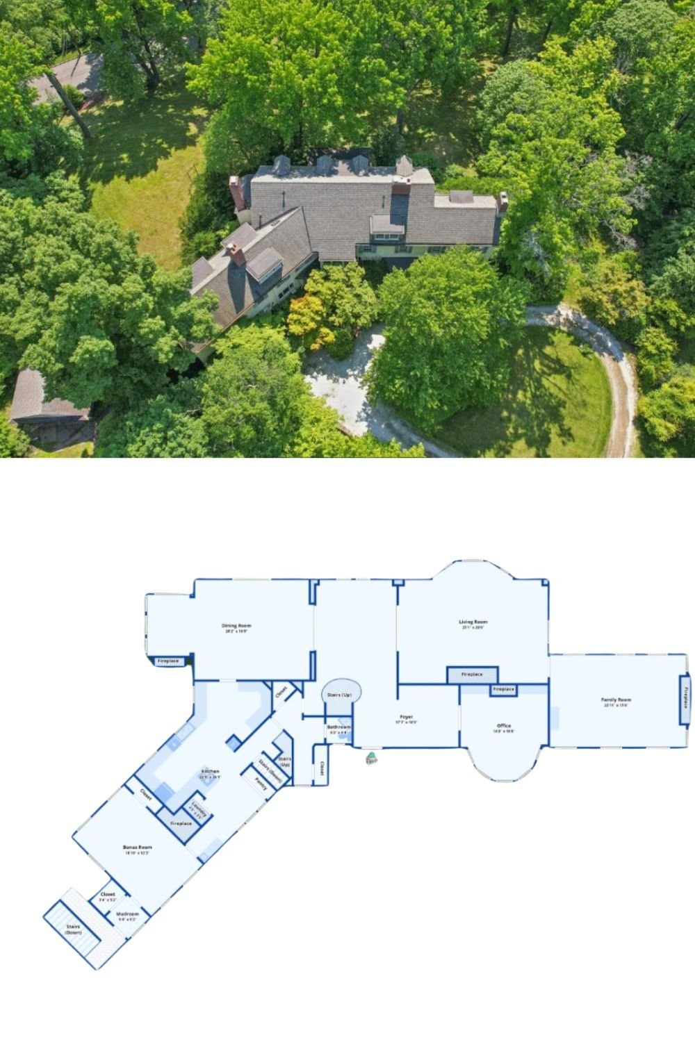 13-Bedroom Mansion (8,486 Sq. Ft. Floor Plan)