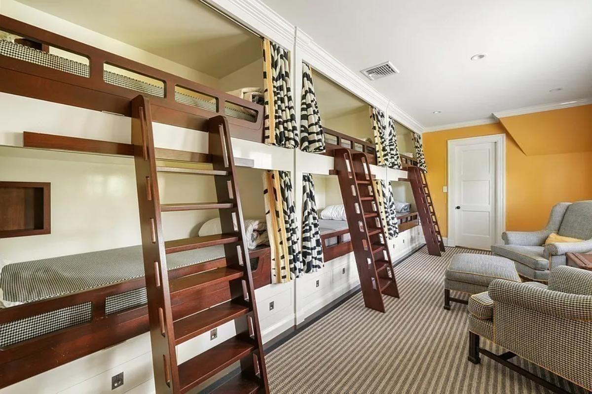 Bedroom with bunks.