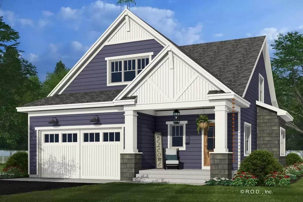 4-Bedroom Bungalow with Loft and Open-Concept Living (Floor Plan)