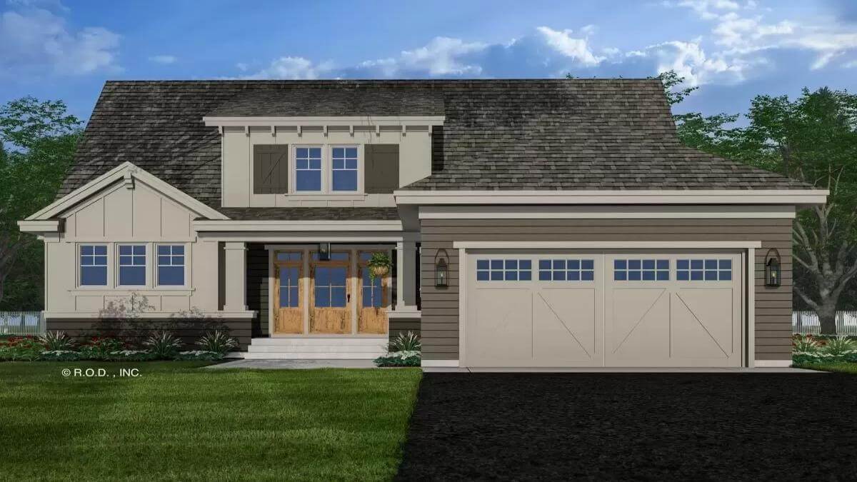 Traditional Style 4-Bedroom Home with Loft and Jack & Jill Bathrooms (Floor Plan)