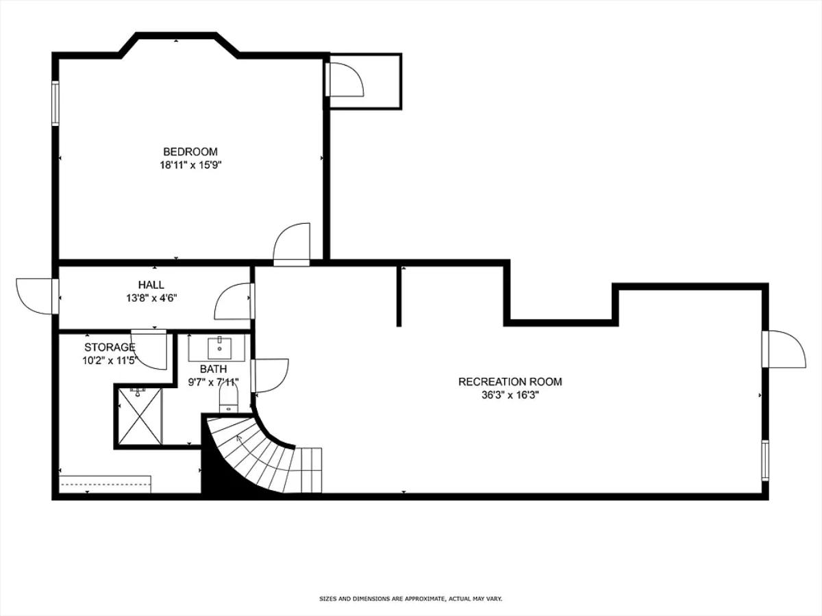 Floor plan of the mansion.