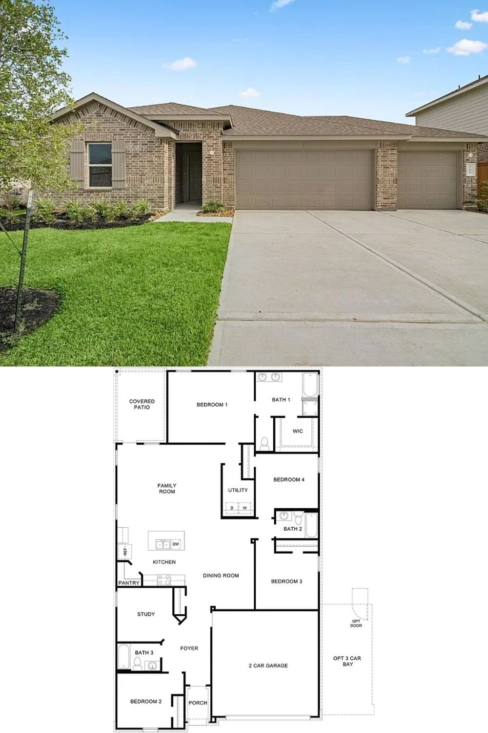 4-Bedroom Traditional Style Single Family Home