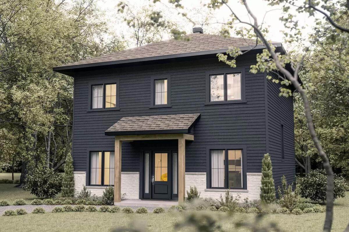 New American Style Home with 3 Bedrooms and Open-Concept Living (Floor Plan)