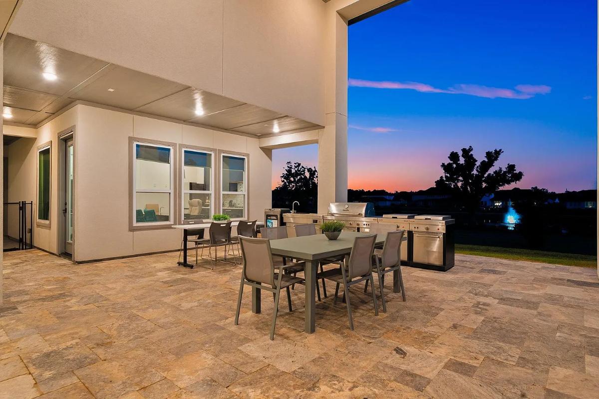 Outdoor dining area