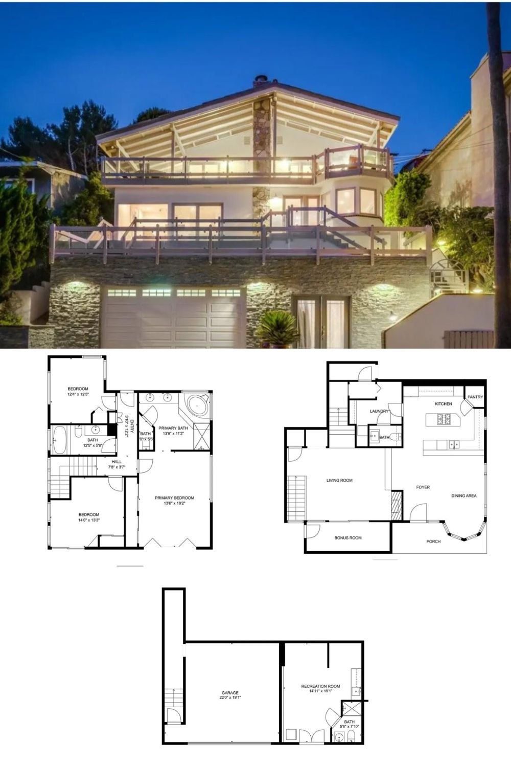 3-Bedroom Home with Ocean Views and Expansive Balcony (2,125 Sq. Ft. Floor Plan)
