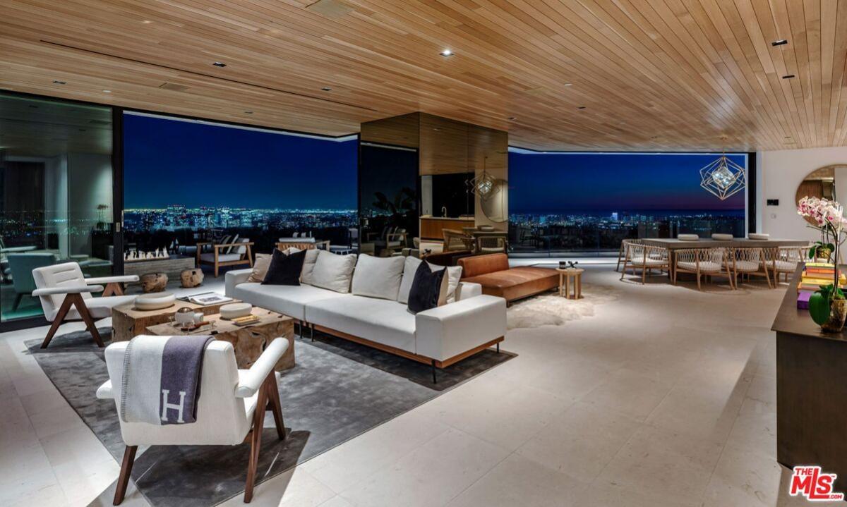 Living room with couches.