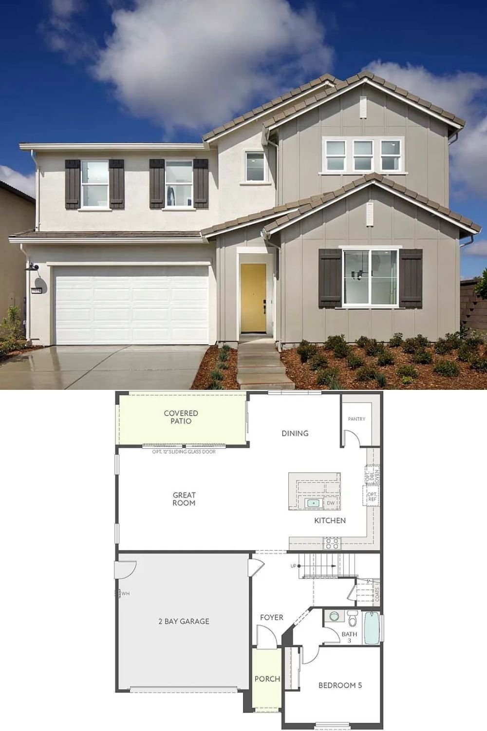5-Bedroom Home with Covered Patio and Two-Car Garage 