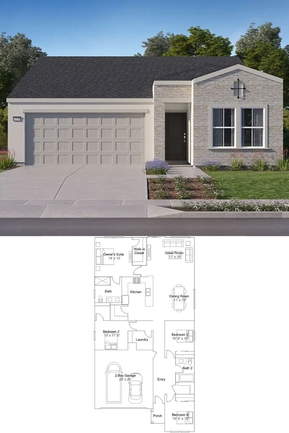 4-Bedroom Single Family Home