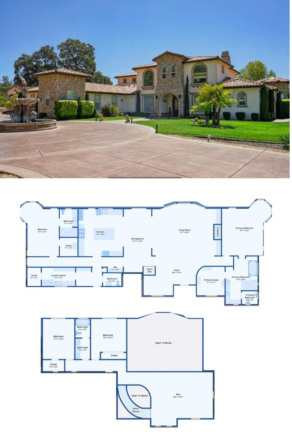 4-Bedroom Estate with Pool and Private Pond (4,350 Sq. Ft. Floor Plan)