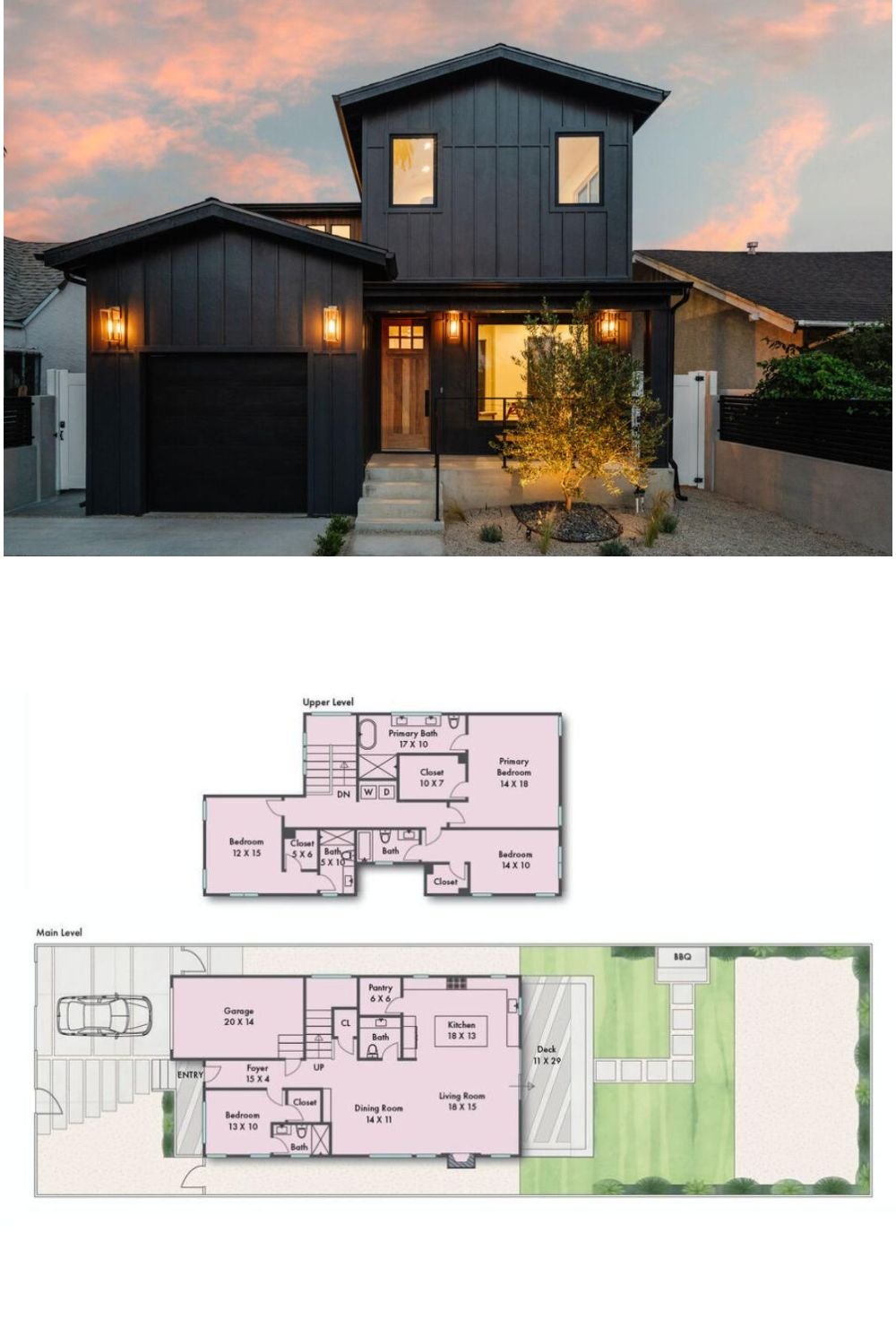 4-Bedroom Home with Expansive Backyard and Built-In BBQ Area (2,815 Sq. Ft. Floor Plan)