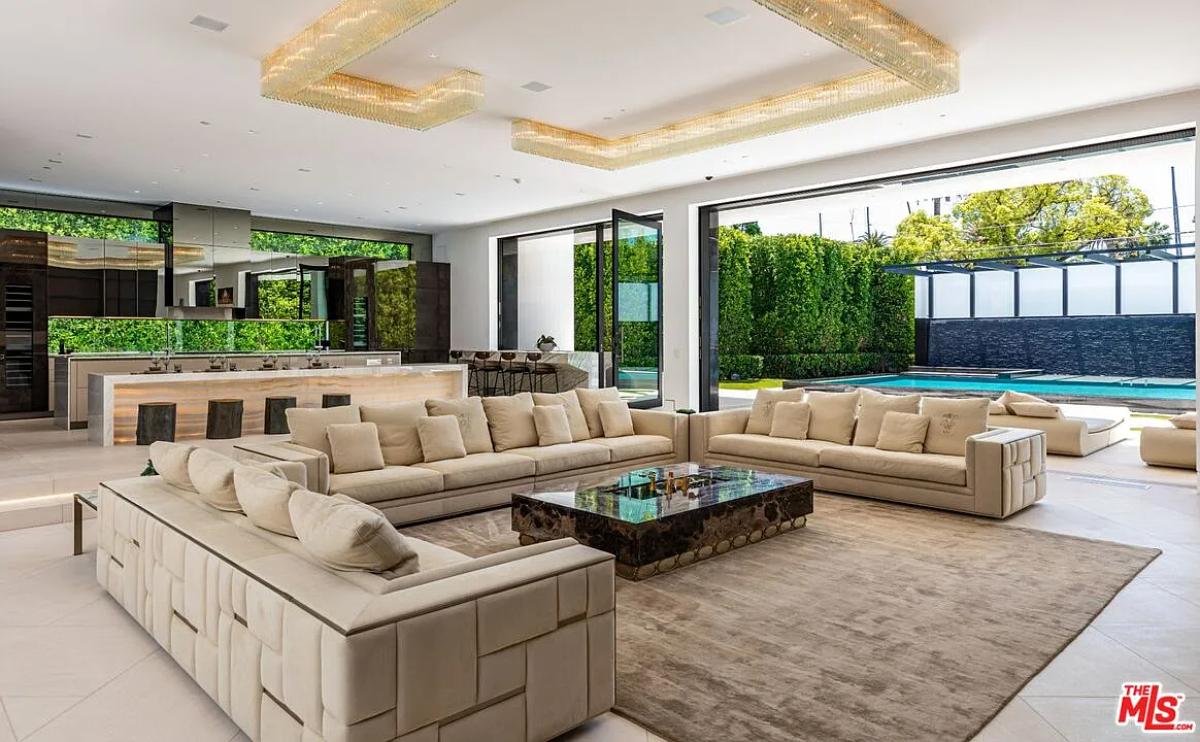 Living room with couches.
